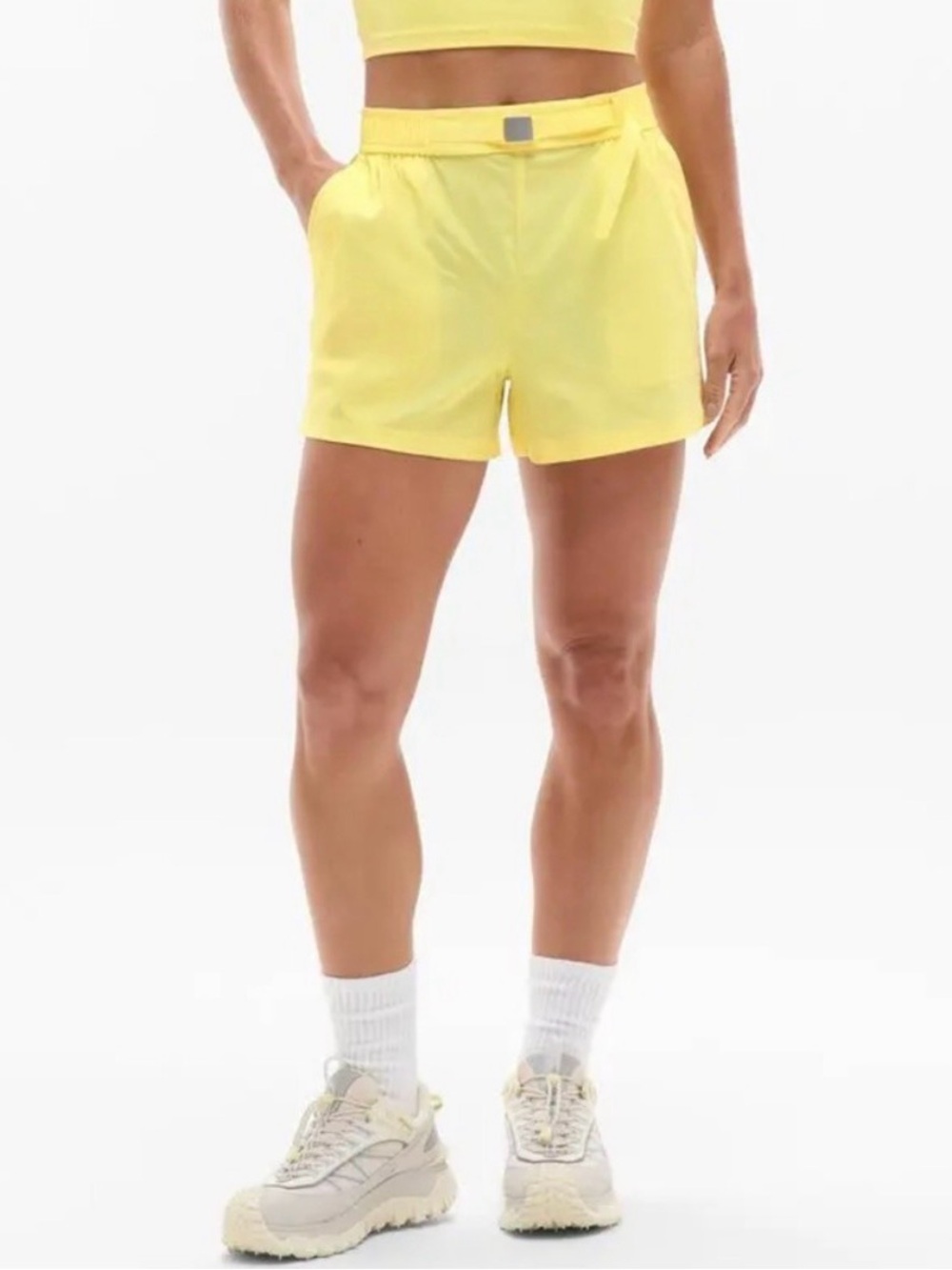 Athleta Women’s Yellow Athletic Shorts - Lightweight Performance